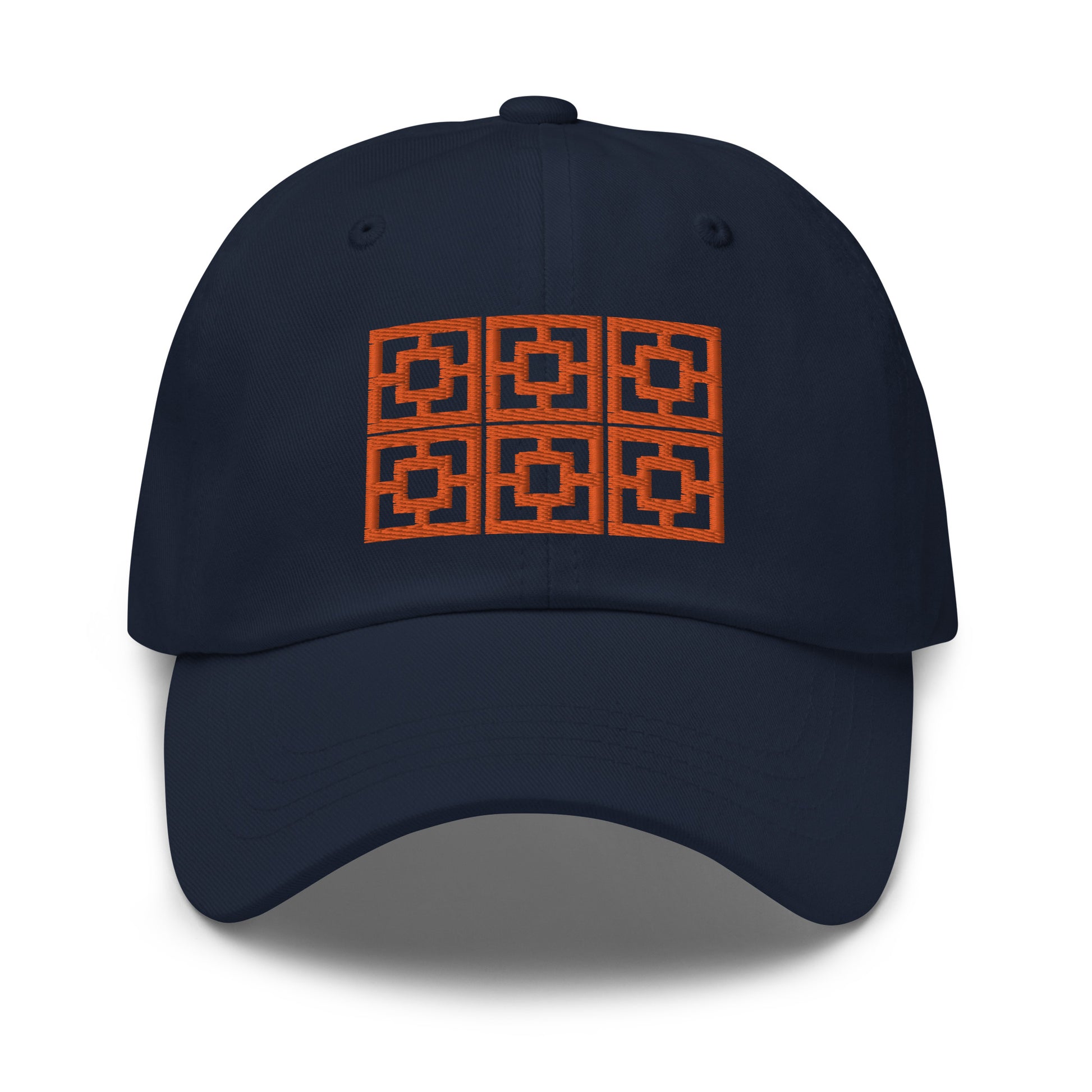 Six Blocks Cap - Visa Vue Orange Minty's Design Six Blocks Cap - Visa Vue Orange Minty's Design
