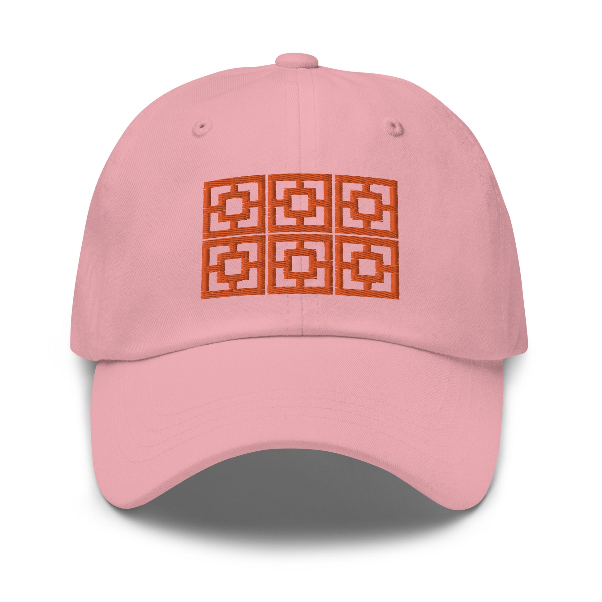 Six Blocks Cap - Visa Vue Orange Minty's Design Six Blocks Cap - Visa Vue Orange Minty's Design