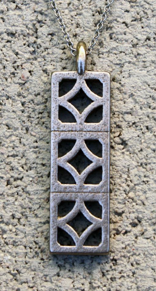 Breeze-Block Pendant - "Empress" block - Minty's Design