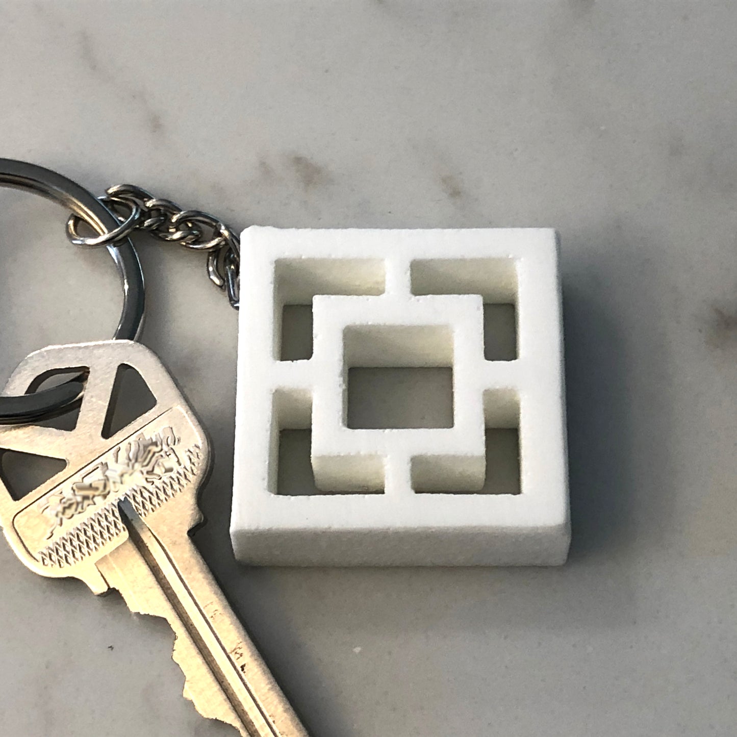 Mini Breeze-Block Keychain - "Vista Vue" - Minty's Design