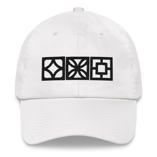 "Triple Play" Cap -  Black Blocks - Minty's Design