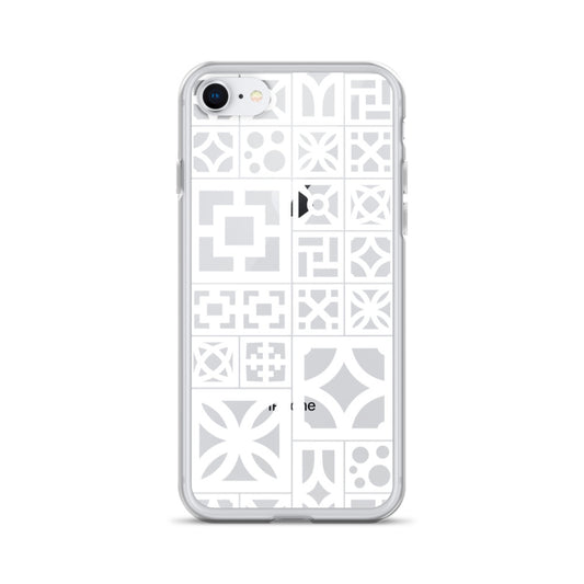 iPhone White Breeze Blocks "Motif" Case - Minty's Design