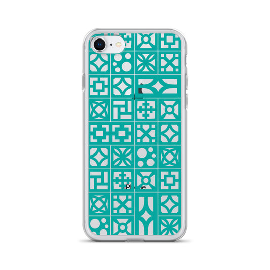 iPhone Aqua Breeze Blocks "Pattern" Case - Minty's Design