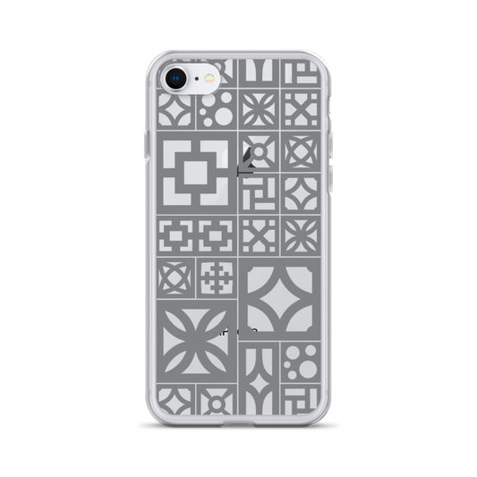 iPhone Grey Breeze Blocks "Motif" Case - Minty's Design