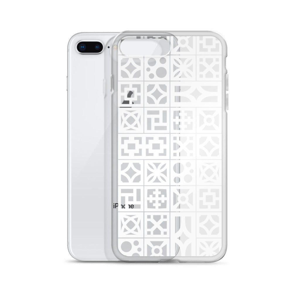 iPhone White Breeze Blocks "Pattern" Case