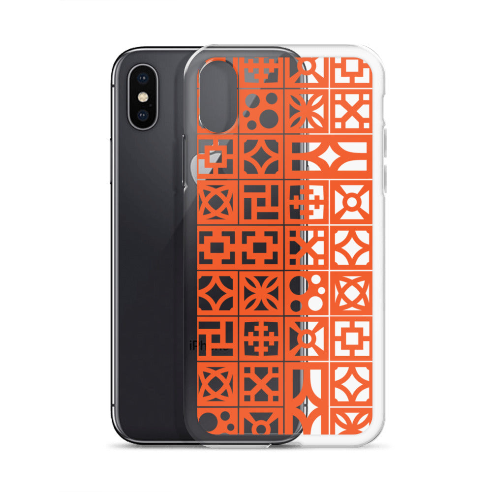 iPhone Orange Breeze Blocks "Pattern" Case