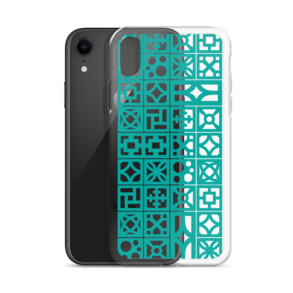 iPhone Aqua Breeze Blocks "Pattern" Case