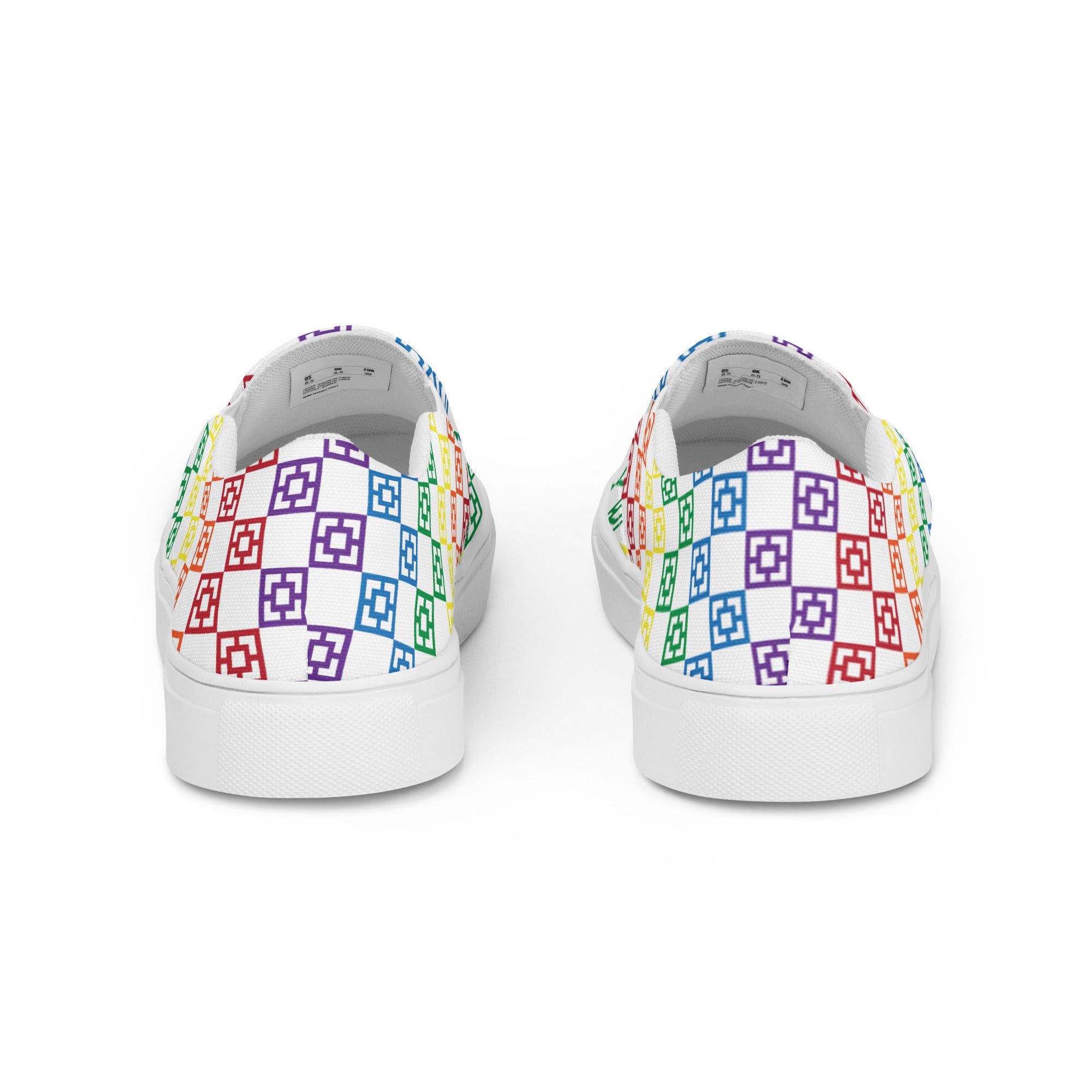 Rainbow Love canvas shoes, womens shoes, mens shoes, beach shoes, beach wear, rainbow, love, mint slip on shoes, slip on shoes, no high quality tie shoes