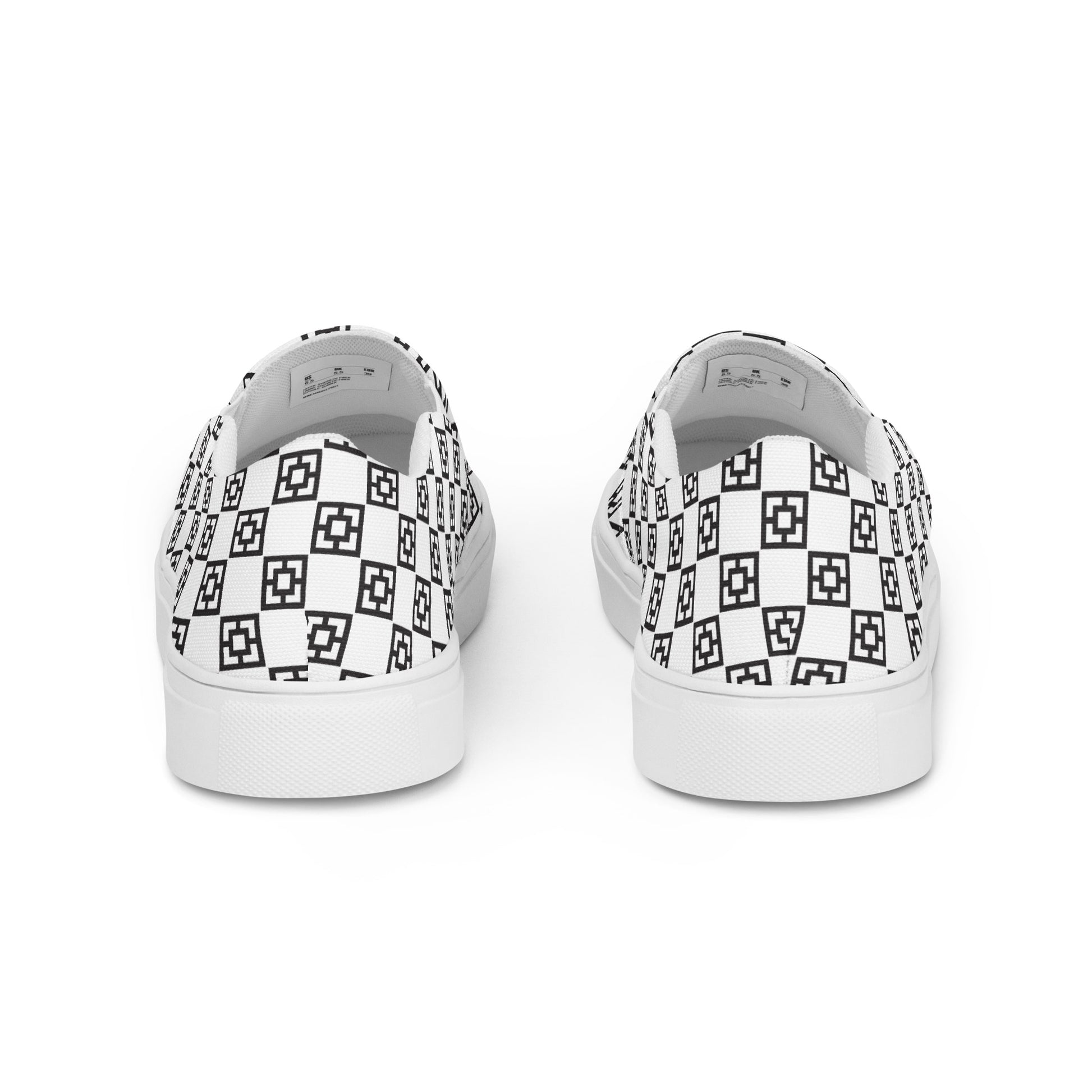 Men's Mid Mod Checkerboard slip-on canvas shoes – Minty's Design