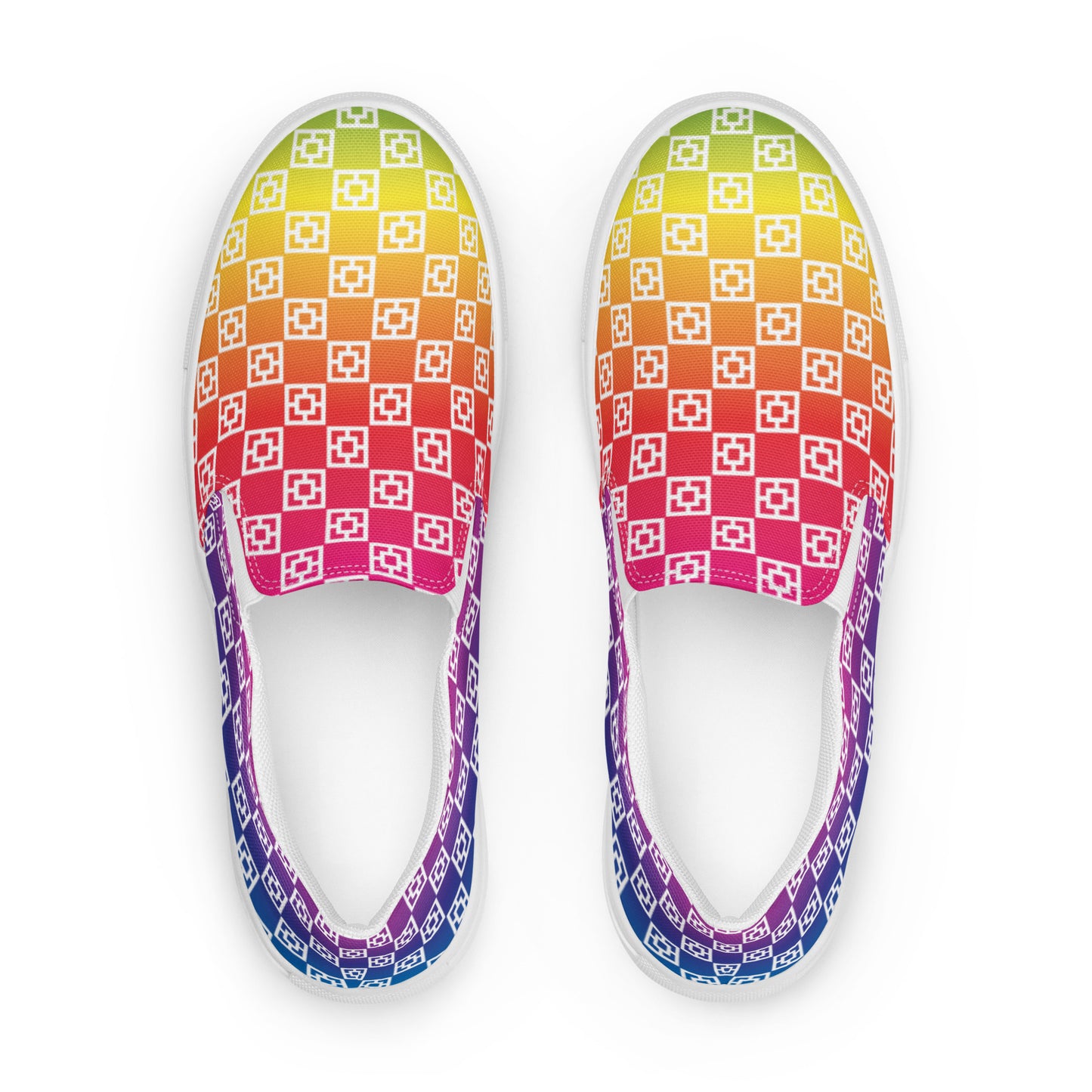 Men’s "Rainbow Street" slip-on canvas shoes