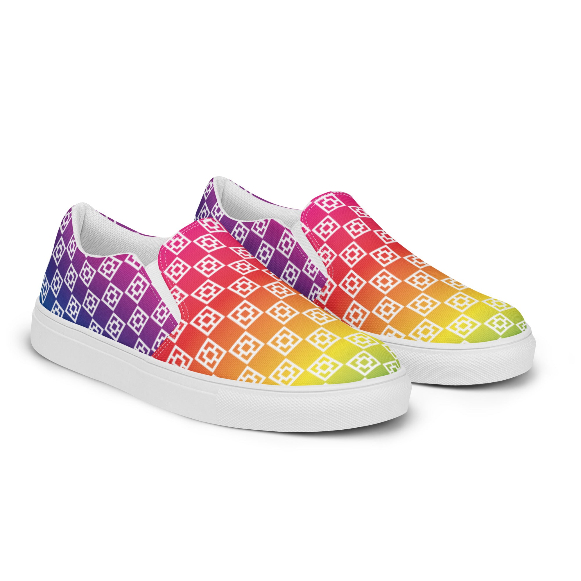 Rainbow store slip ons