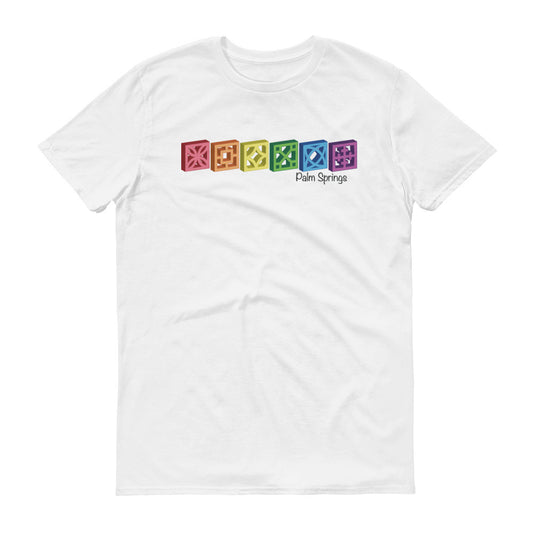 Palm Springs 3-D Pride Breeze-Block T-shirt - Minty's Design