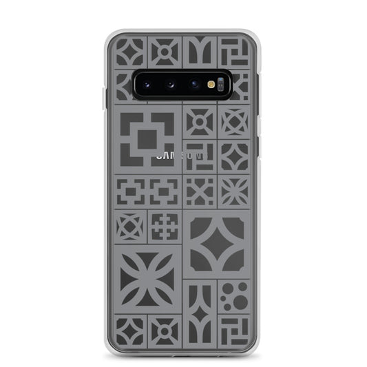 Samsung Grey Breeze Block "Motif" Phone Case - Minty's Design