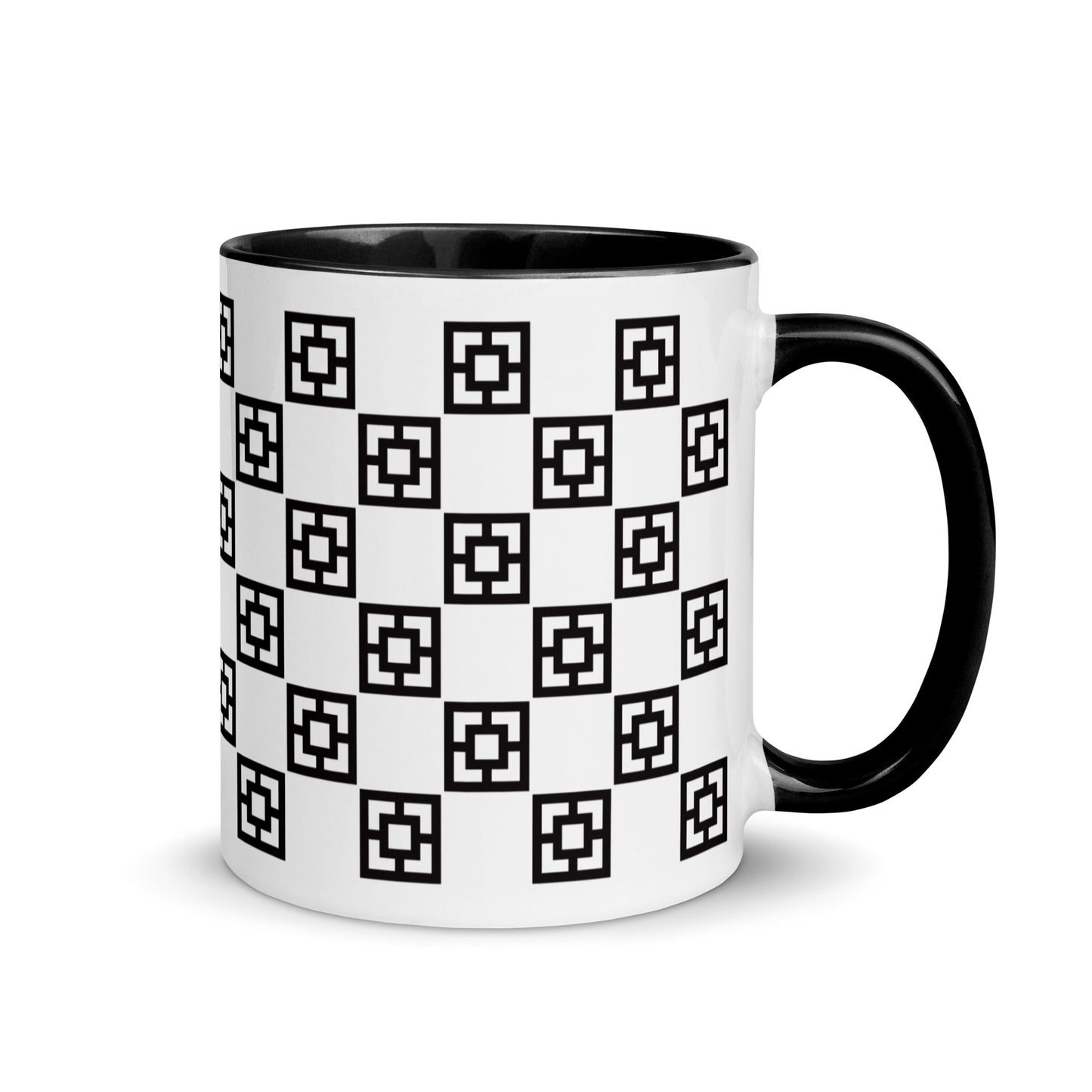 Checkerboard Breeze Block Mug - Black