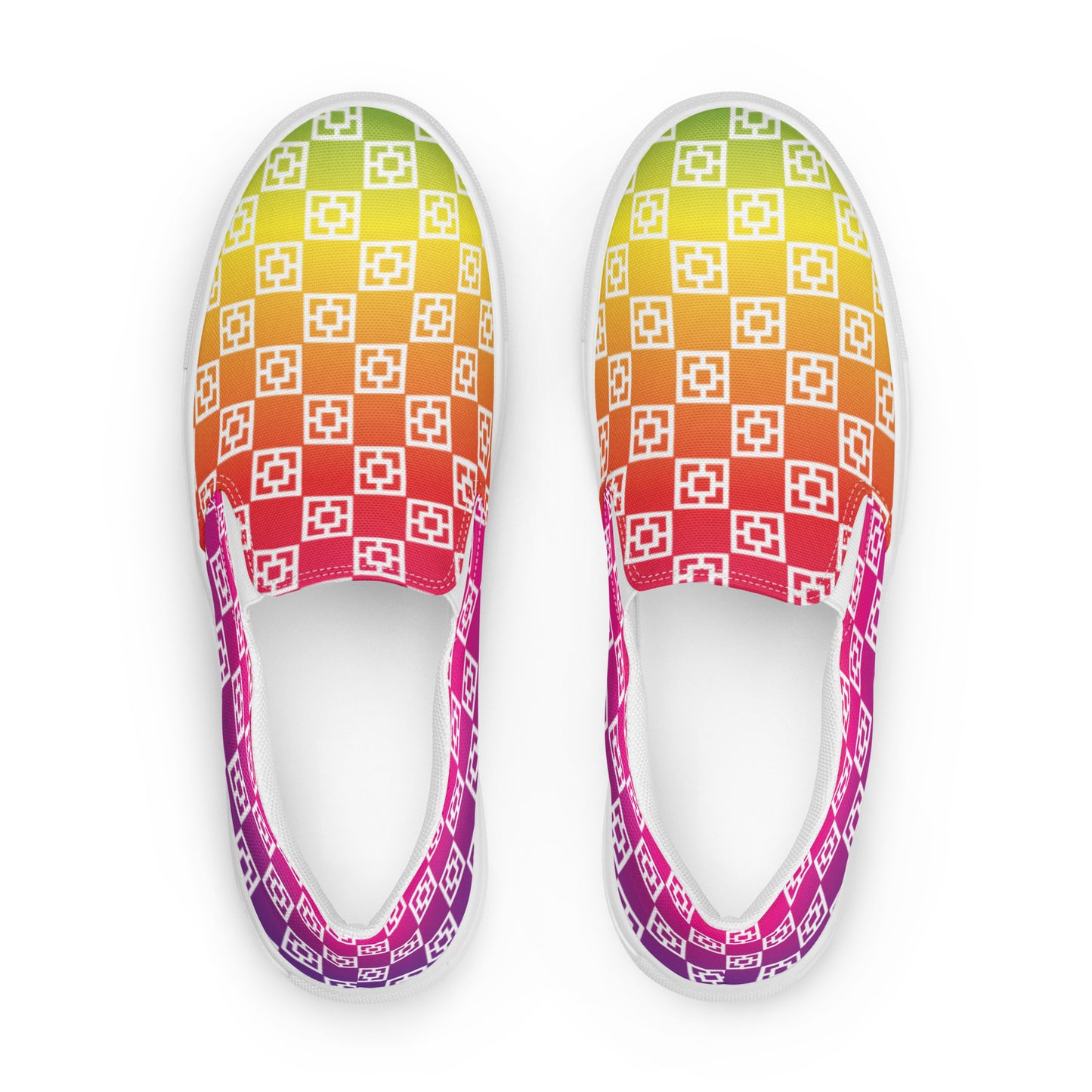 Women’s "Rainbow Street" slip-on canvas shoes