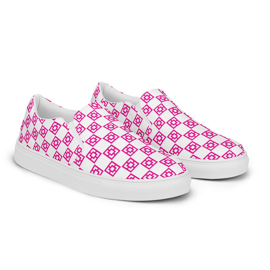 Women’s Mid Mod Checkerboard slip-on canvas shoes