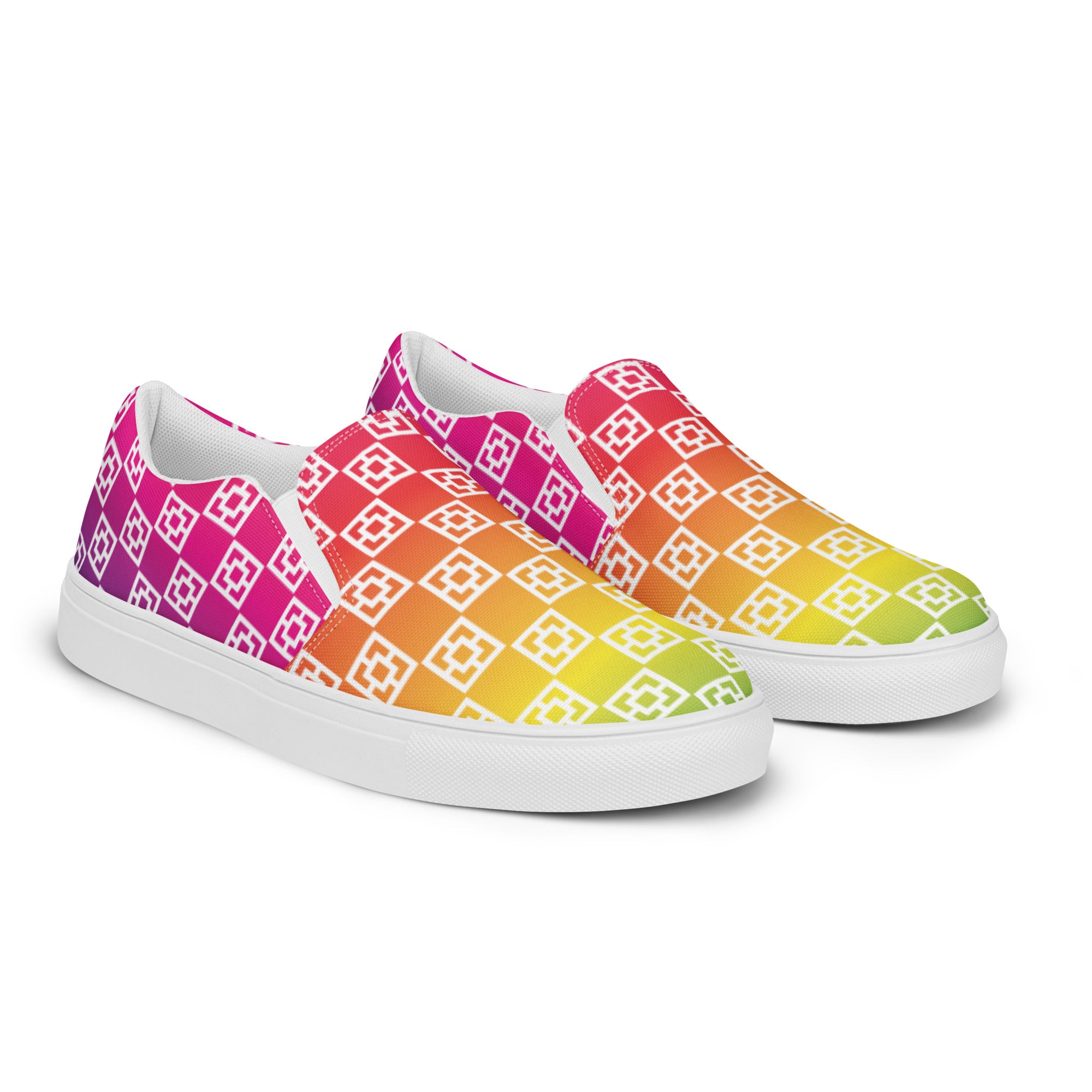 Rainbow Love canvas shoes, womens shoes, mens shoes, beach shoes, buying beach wear, rainbow, love, mint slip on shoes, slip on shoes, no tie shoes